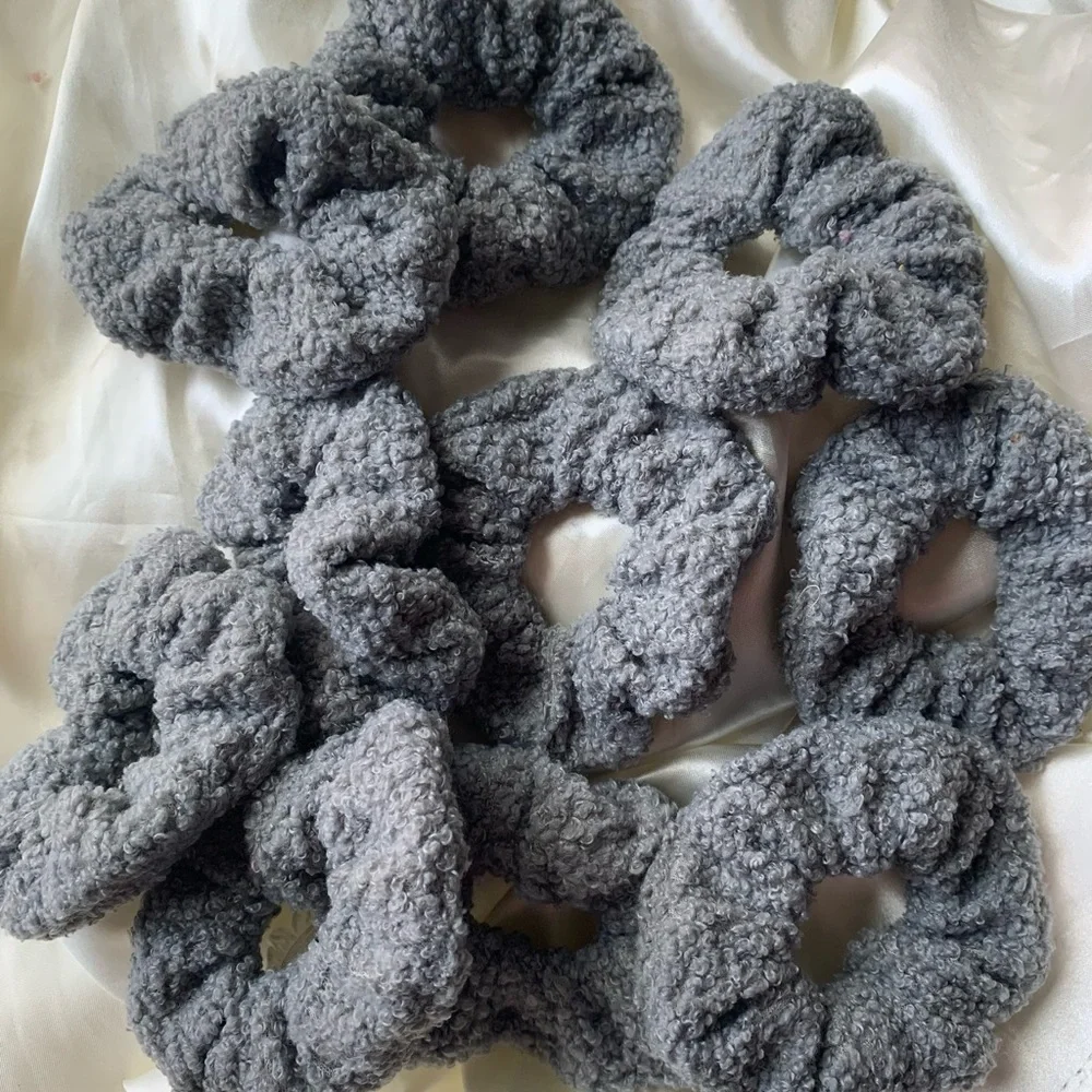 Teddy Sweaterlike Scrunchies